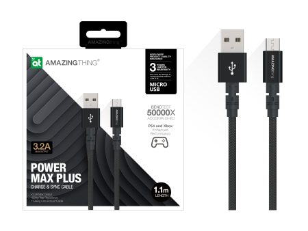 Power Max Plus Anti-Microbial Protection Micro to USB-A Cable Cheap