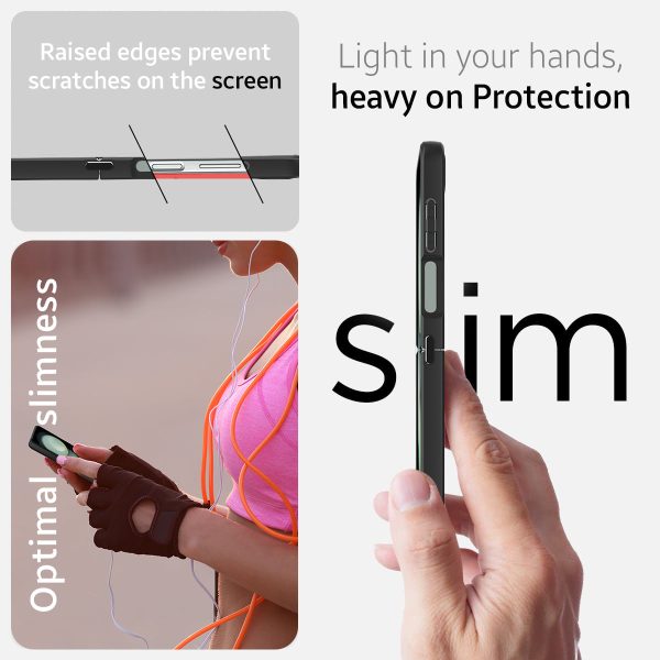 Samsung Galaxy Z Flip 5 (FOSO) Skin Shock Proof Back Cover Case | (PC+TPU) - Black Online now