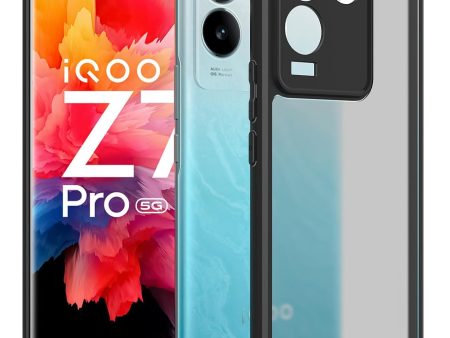 iQOO Z7 Pro Vivo T2 Pro 5G (FOSO) Skin Shock Proof Back Cover Case | (PC+TPU) - Black Hot on Sale