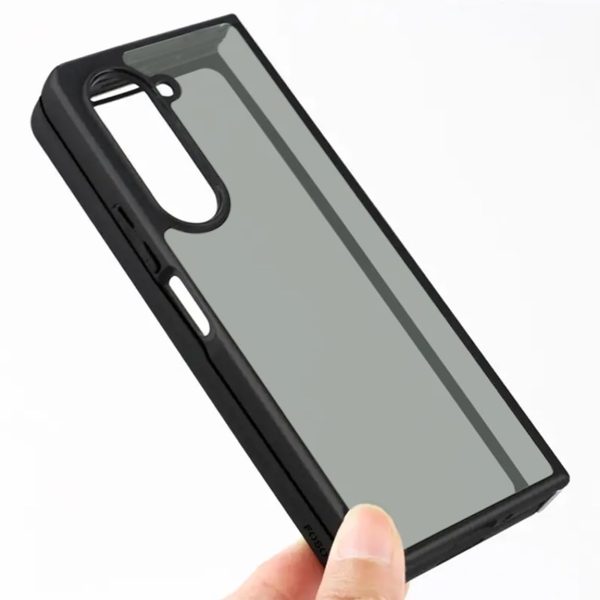 Samsung Galaxy Z Fold 5 (FOSO) Skin Shock Proof Back Cover Case | (PC+TPU) - Matte Black Discount