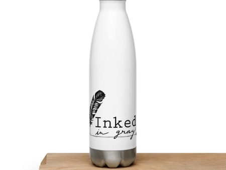 Inked in Gray Water Bottle Online