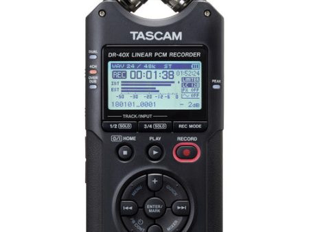 TASCAM Grabadora de campo portátil de 4 pistas DR-40X Online now