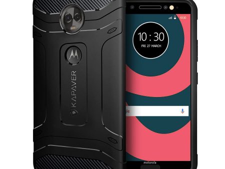 Moto G6 Plus Back Cover Case | Rugged - Black Online Sale