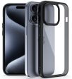 iPhone 15 Pro (FOSO) Royal Shock Proof Back Cover Case | (TPU+PC) - Black For Sale