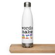 Words Make Art Water Bottle Online now