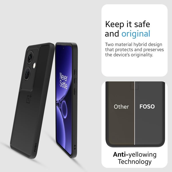 OnePlus Nord CE 3 (FOSO) Royal Shock Proof Back Cover Case | (PC+TPU) - Clear Sale