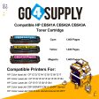 Compatible 3-Color Set HP CB541A CB542A CB543A Toner Cartridge Used for HP Color laserJet  CP1213  1214  1215  1216  1217; CP1510  1513  1514  1515  1516n;  CP1517  1518  1519ni; CP1210 1520 1525 Printer For Cheap