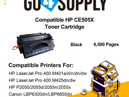 Compatible HP 05X 505X CE505X Toner Cartridge Replacement for HP P2050 2055d 2055n 2055x Online