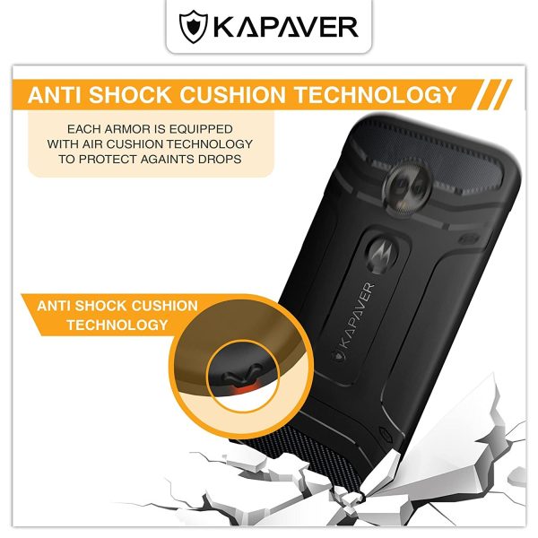 Moto G6 Plus Back Cover Case | Rugged - Black Online Sale