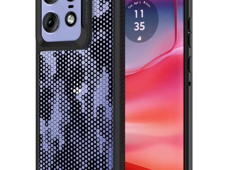 Moto Edge 50 Pro Back Cover Case | Impulse - Black (Honeycomb) Online now