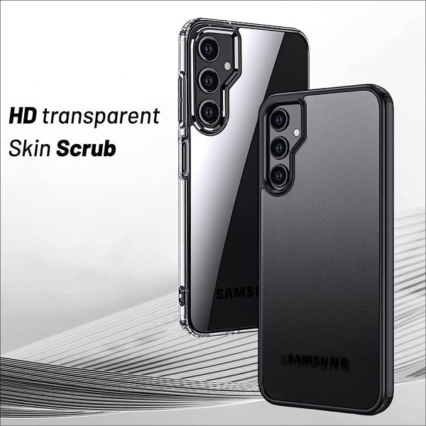 Samsung Galaxy A24 Back Cover Case | Frosted - Crystal Clear For Sale