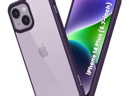 iPhone 14 Plus  Back Cover Case | Ice Crystal - Matte Purple Sale