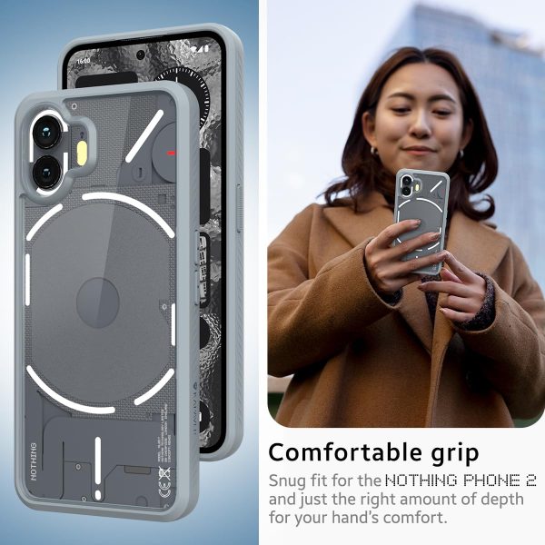 Nothing Phone 2 Back Cover Case | Impulse - Gray For Sale