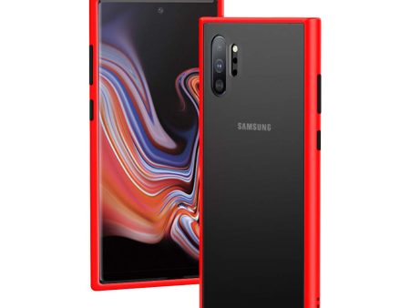 Samsung Note 10 Plus Back Cover Case | Frosted - RED on Sale