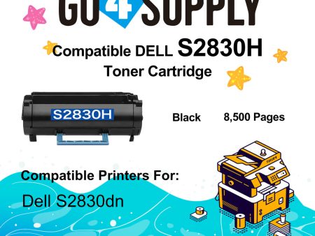 Compatible (8,500 Yield) Dell 2830 593-BBYP Toner Cartridge Replacement for S2830dn Printer For Discount