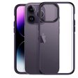 iPhone 14 Pro Max Back Cover Case | Ice Crystal - Matte Purple Online now