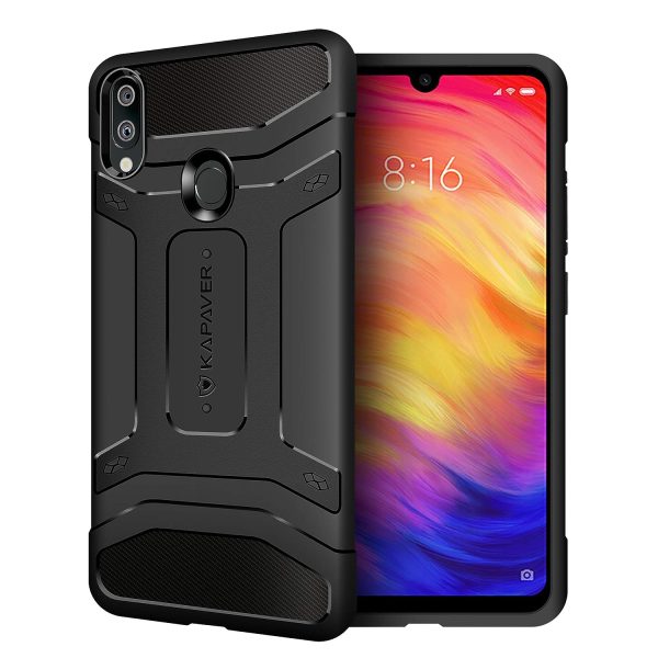 Redmi Note 7    Redmi Note 7 Pro Back Cover Case | Rugged - Black Cheap