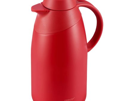 (PINKAH) Double Wall Stainless Steel Insulated Thermal Flask (1.5L) - Red on Sale