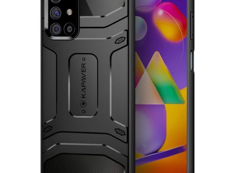 Samsung Galaxy M31S Back Cover Case | Rugged - Black Supply