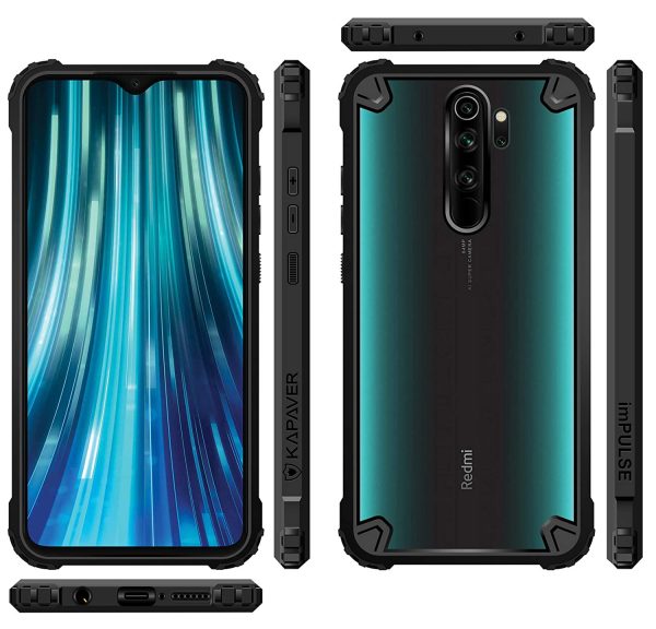 Redmi Note 8 Pro Back Cover Case | Impulse - Black For Discount