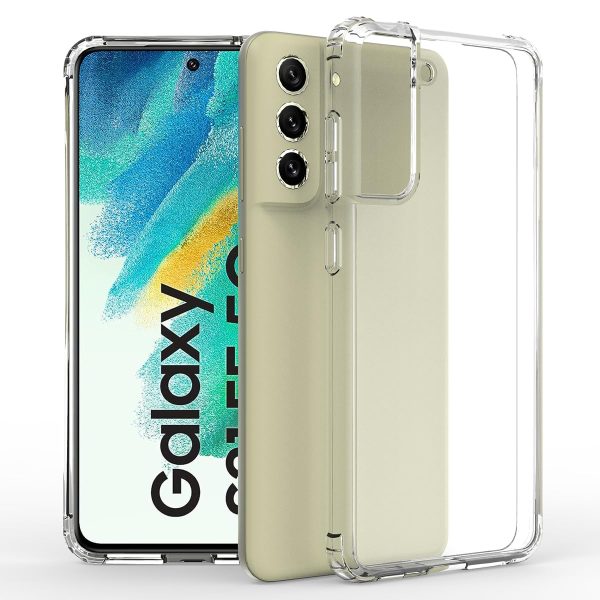 Samsung Galaxy S21 FE 5G (FOSO) Shock Proof Back Cover Case | Crystal - Clear Fashion