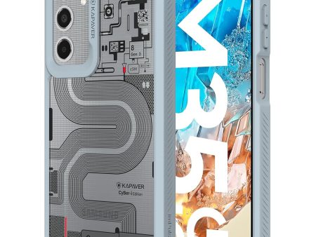 Samsung Galaxy M35 Back Cover Case | CyBer-i Edition - Gray (01) Sale