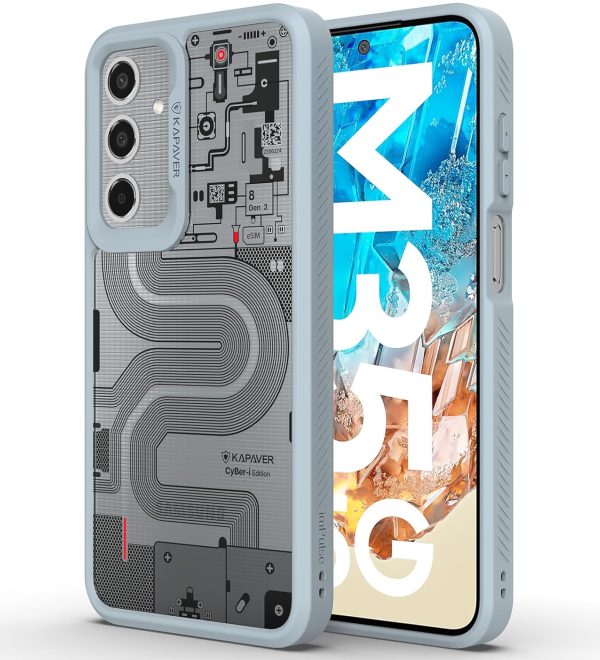 Samsung Galaxy M35 Back Cover Case | CyBer-i Edition - Gray (01) Sale