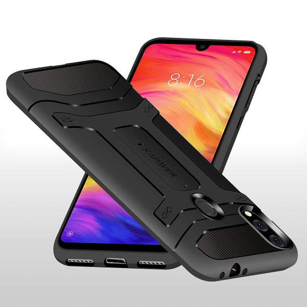 Redmi Note 7    Redmi Note 7 Pro Back Cover Case | Rugged - Black Cheap