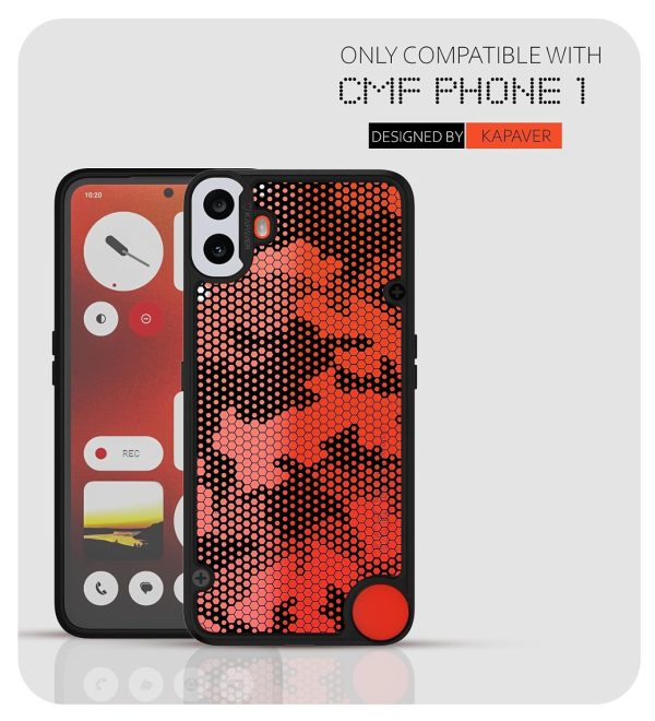 CMF Phone 1 By Nothing Back Cover Case | Impulse - Black (Honeycomb) Online Hot Sale