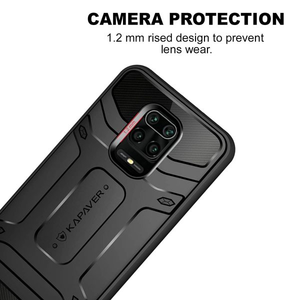 Xiaomi Redmi Note 9 Pro Redmi Note 9 Pro Max  Poco M2 Pro Back Cover Case  | Rugged - Black on Sale