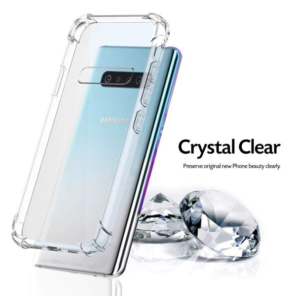 Samsung Galaxy S10 Plus   Galaxy S10+ 2019 (FOSO) Back Cover Case | Shock Proof TPU - Bumper Clear+ Online Hot Sale