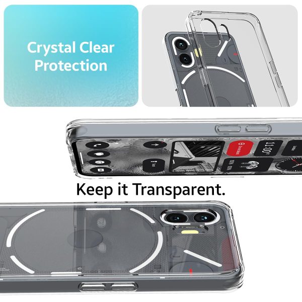 Nothing Phone 2 (FOSO) Back Cover Case } Crystal - Clear Online Hot Sale