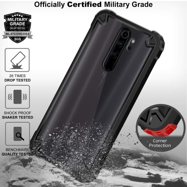 Redmi Note 8 Pro Back Cover Case | Impulse - Black For Discount