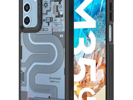 Samsung Galaxy M35 Back Cover Case | CyBer-i Edition - Black (01) on Sale