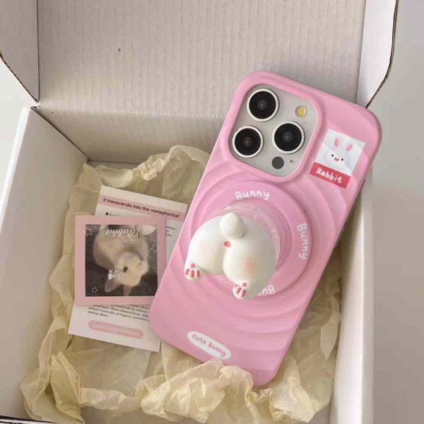 Baby Bunny Ripple Case for iPhonw With Cute Bunny Holder For Cheap