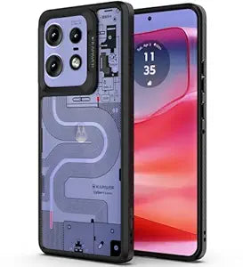 Moto Edge 50 Pro Back Cover Case | Impulse - CyBer-i Edition - Black (01) Supply