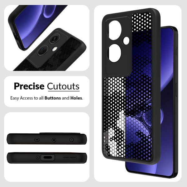 OnePlus Nord CE 3 (FOSO) Back Cover Case - Black (Honeycomb) Online now