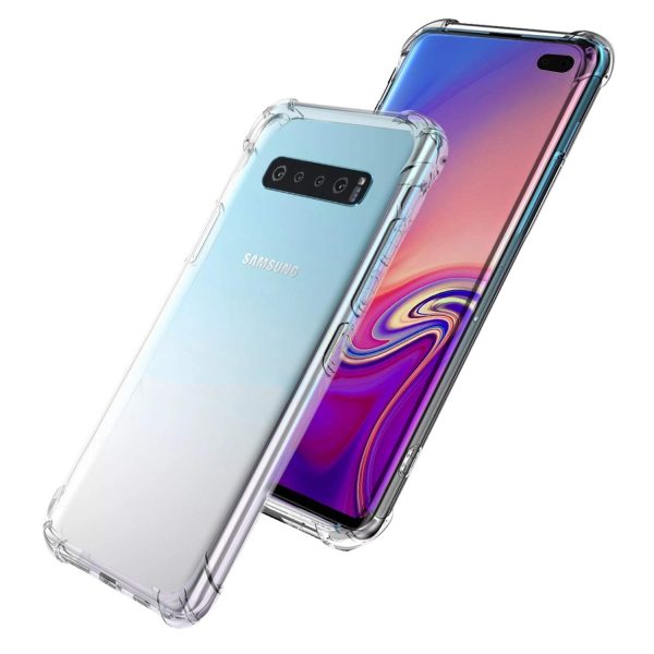 Samsung Galaxy S10 Plus   Galaxy S10+ 2019 (FOSO) Back Cover Case | Shock Proof TPU - Bumper Clear+ Online Hot Sale