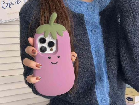 Cute Brinjal Baby 3D Silicon iPhone Case For Cheap