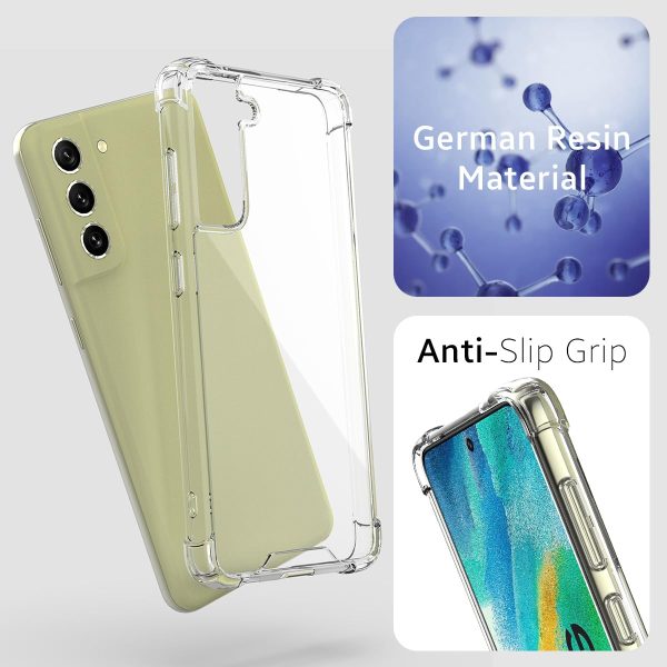 Samsung Galaxy S21 FE 5G (FOSO) Anti Shock Proof Back Cover Case - Bumper Clear Hot on Sale