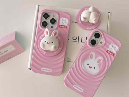 Baby Bunny Ripple Case for iPhonw With Cute Bunny Holder For Cheap