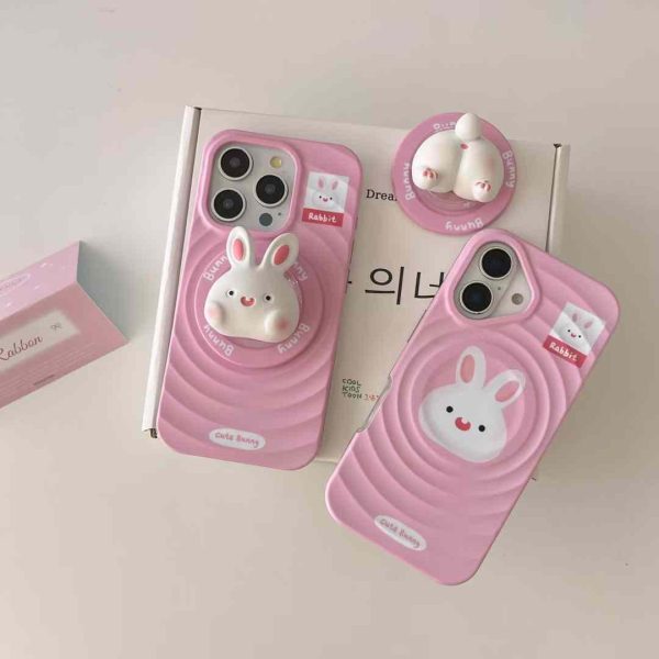 Baby Bunny Ripple Case for iPhonw With Cute Bunny Holder For Cheap