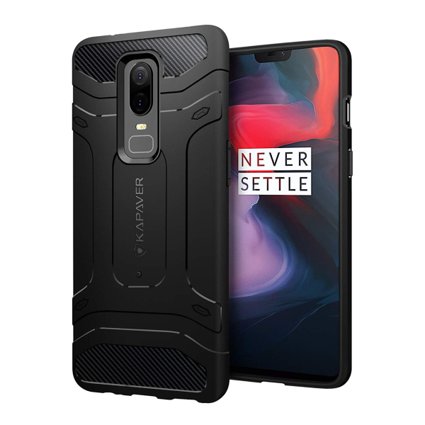 OnePlus 6 Back Cover Case | Rugged - Black Online Hot Sale