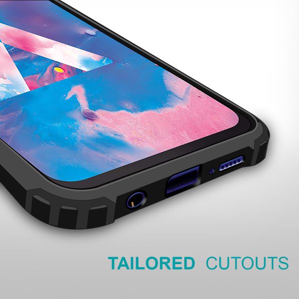 Samsung Galaxy M30 Back Cover Case | Rugged - Black For Sale