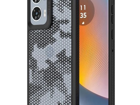 Moto Edge 50 Fusion Back Cover Case | Impulse - Black (Honeycomb) Online