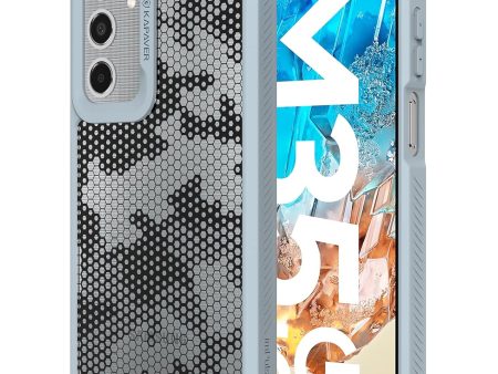 Samsung Galaxy M35 Back Cover Case | Honeycomb-Gray For Cheap