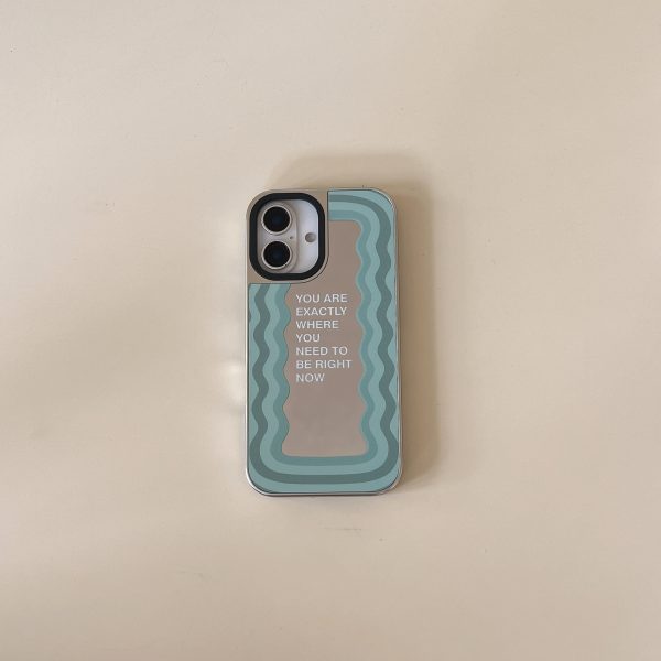 Mirror Reflects Quote Designer Silicon Mirror Case for iPhone Cheap