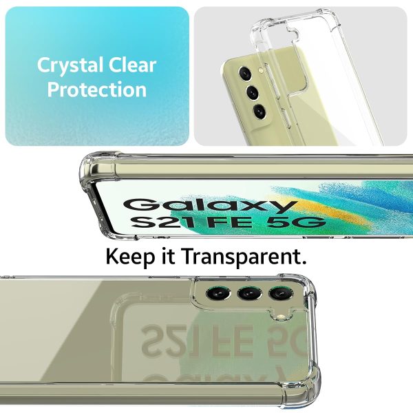 Samsung Galaxy S21 FE 5G (FOSO) Anti Shock Proof Back Cover Case - Bumper Clear Hot on Sale