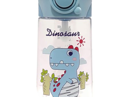 (PINKAH) Drinking Water Bottle with duckbill straw (450ML) - BLUE For Discount