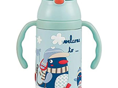 (PINKAH) Kids Bottle | Stainless Steel (380ml) - Blue Online Sale